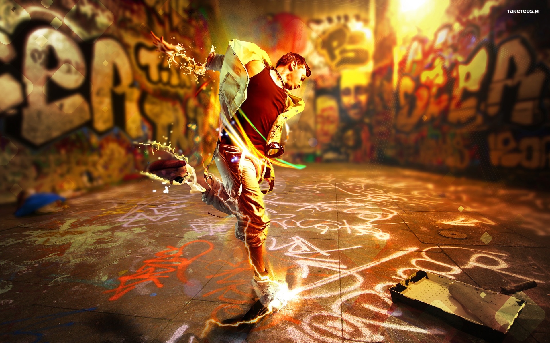 Taniec 013 Dance, Muzyka, Graffiti Art