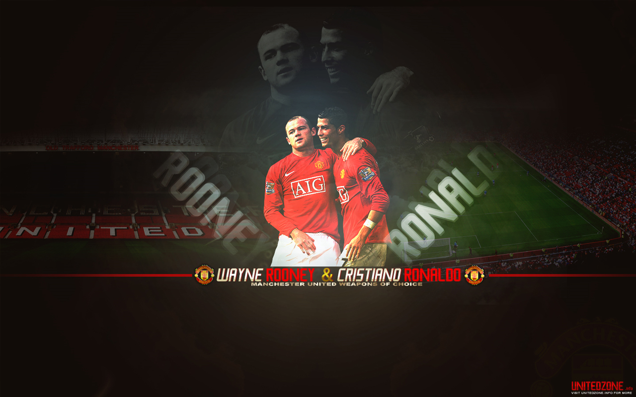 Manchester United 1280x800 006 Wayne Rooney, Cristiano Ronaldo