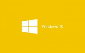Windows 10 004 Yellow, Logo, Logo
