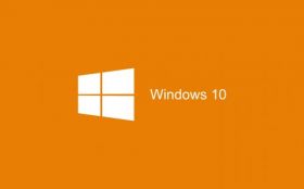 Windows 10 007 Light Orange, Logo, Logo