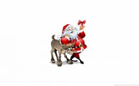 Christmas, Boze Narodzenie 1680x1050 091 Mikołaj, Rudolph