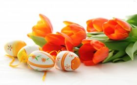 Wielkanoc 431 Pisanki, Tulipany