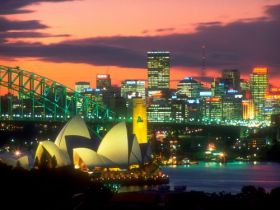 The Lights of Sydney, Australia - 1600x1200 - ID 44276 - PREMIUM