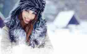 Kobieta, Girl 1680x1050 295 Zima, Śnieg