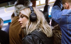 Muzyka 405 Kobieta, Blondynka, Sluchawki Marshall Mid ANC Bluetooth Black