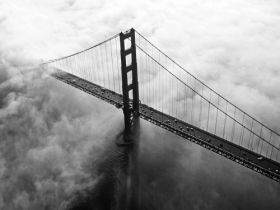Golden Gate Bridge From Above, San Francisco, California