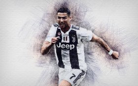 Cristiano Ronaldo 089 Juventus F.C. Wlochy Serie A