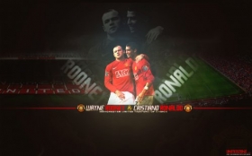 Manchester United 1280x800 006 Wayne Rooney, Cristiano Ronaldo