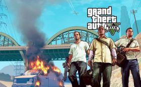 Grand Theft Auto V 037 Trevor, Franklin i Michael