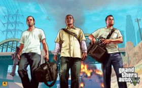 Grand Theft Auto V 038 Trevor, Franklin i Michael