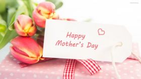 Dzien Matki 028 Kwiaty, Tulipany, Prezent, Happy Mothers Day