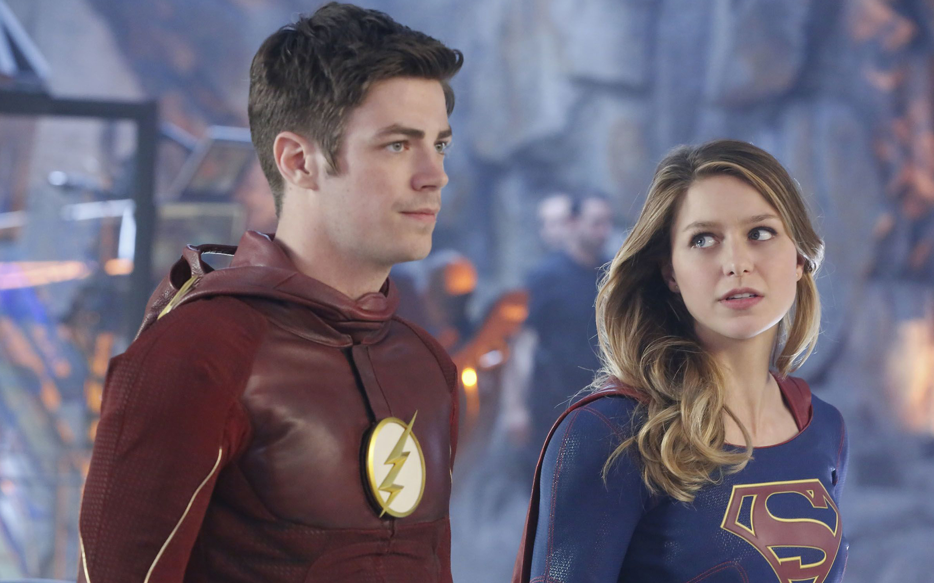 Supergirl 012 Melissa Benoist, Grant Gustin jako Barry Allen, Flash