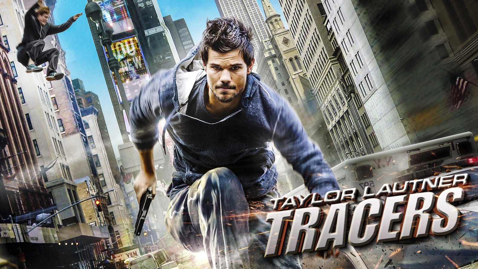 Nieuchwytni (2015) Tracers 001 Taylor Lautner jako Cam