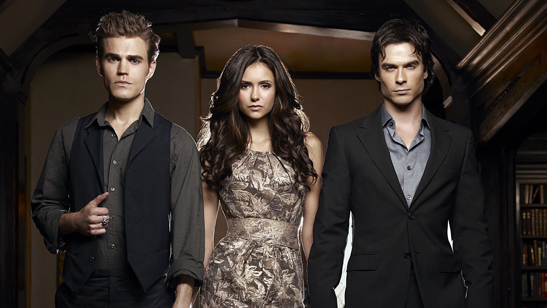 Pamietniki wampirow, The Vampire Diaries 052 Paul Wesley, Nina Dobrev, Ian Somerhalder