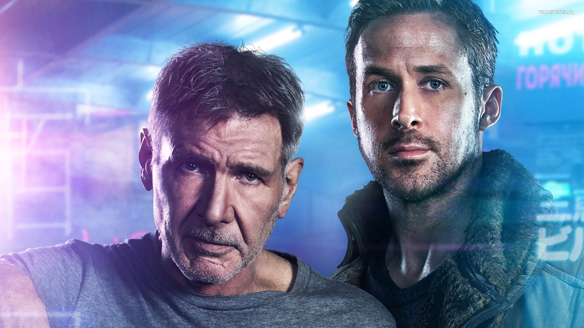 Blade Runner 2049 (2017) 005 Harrison Ford jako Rick Deckard, Ryan Gosling jako Oficer K