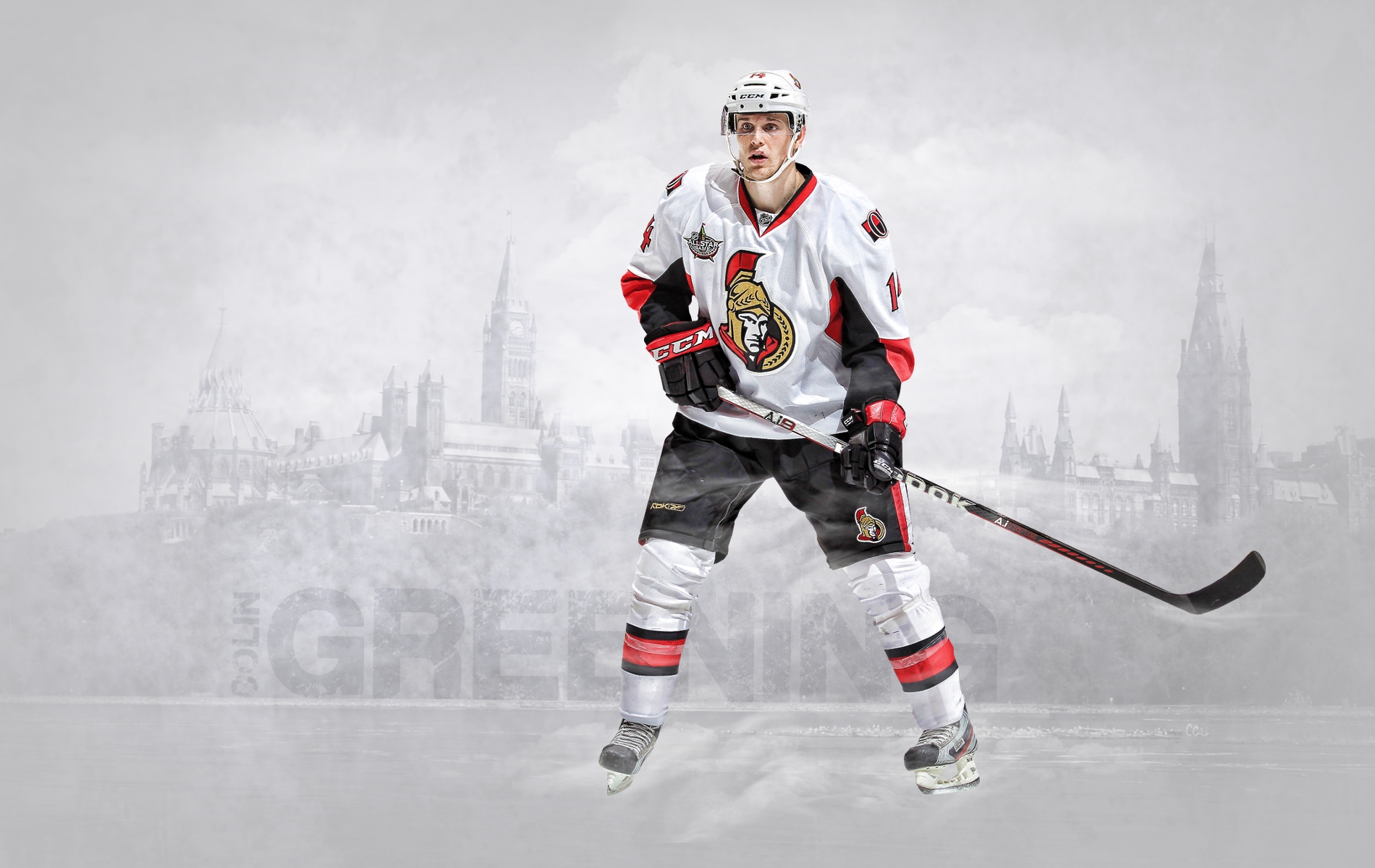 Ottawa Senators 015 NHL, Hokej, Colin Greening