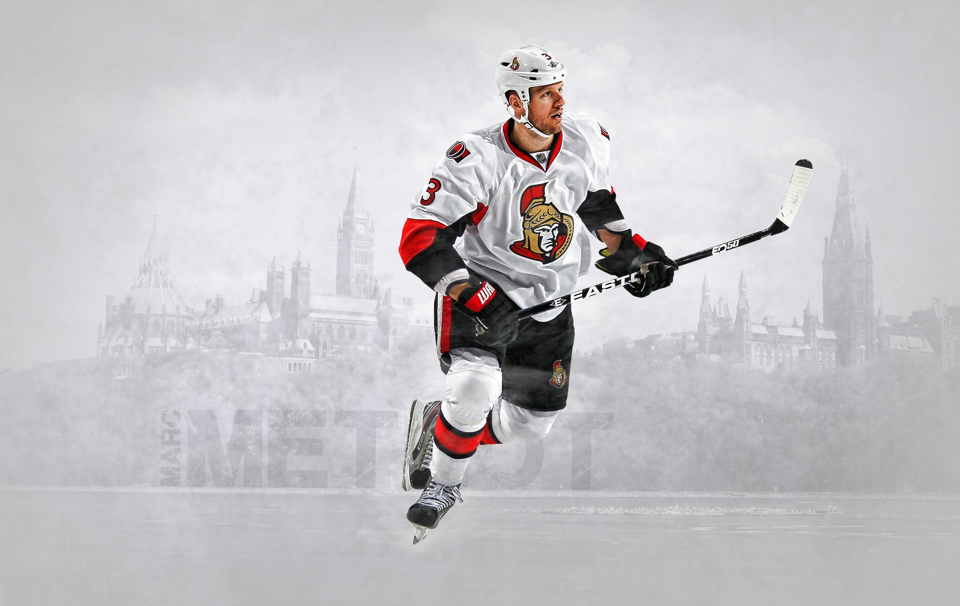 Ottawa Senators 026 NHL, Hokej, Marc Methot