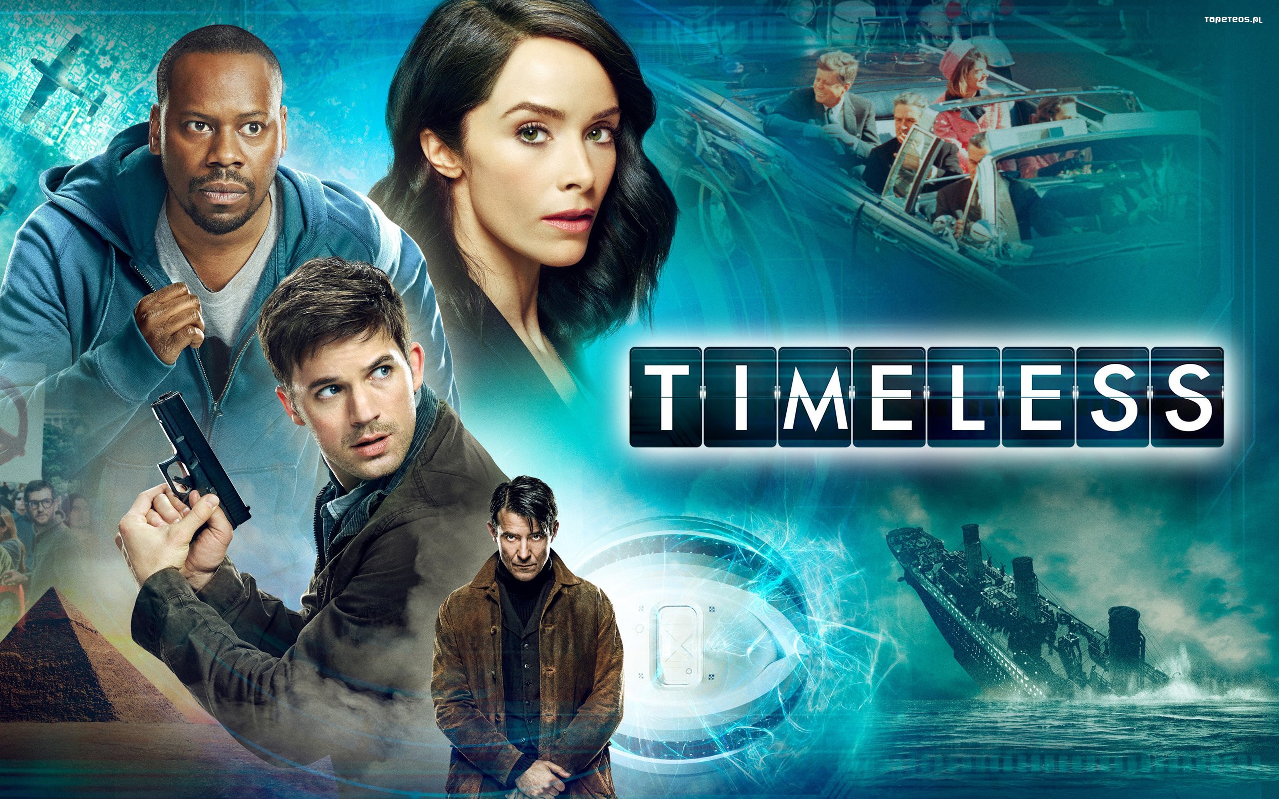 Timeless (2016) serial TV 012 Rufus Carlin, Lucy Preston, Wyatt Logan, Garcia Flynn