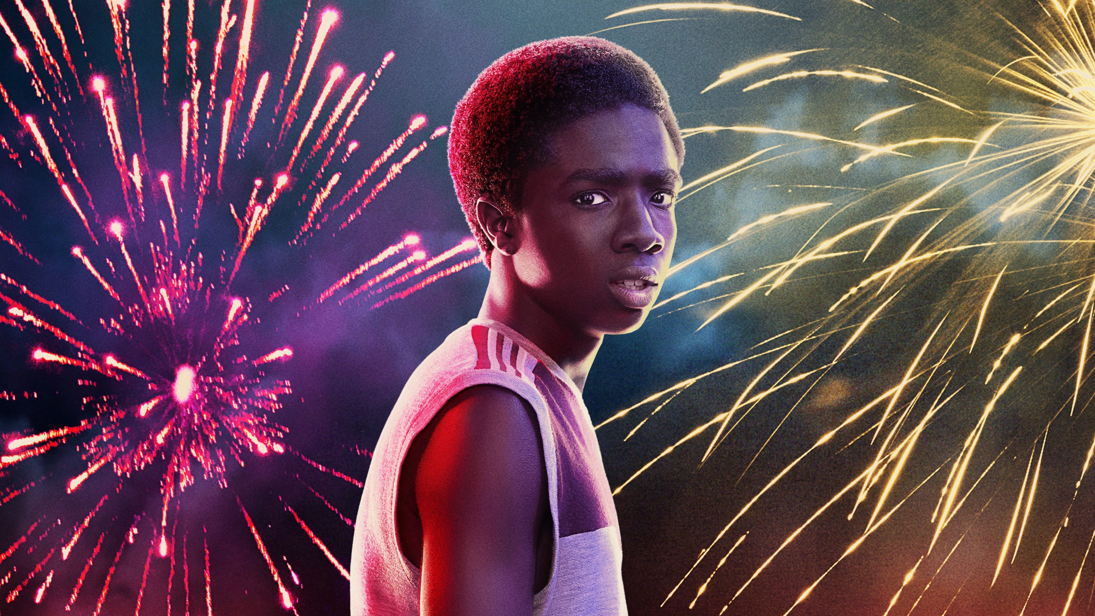 Stranger Things (2016) Serial TV 047 Sezon 3 Caleb McLaughlin jako Lucas Sinclair