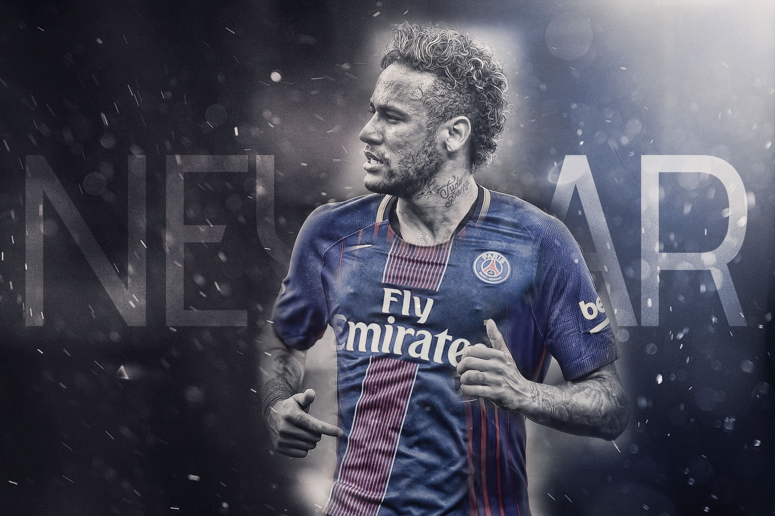 Neymar 025 Paris Saint  Germain F C Ligue 1 Francja 