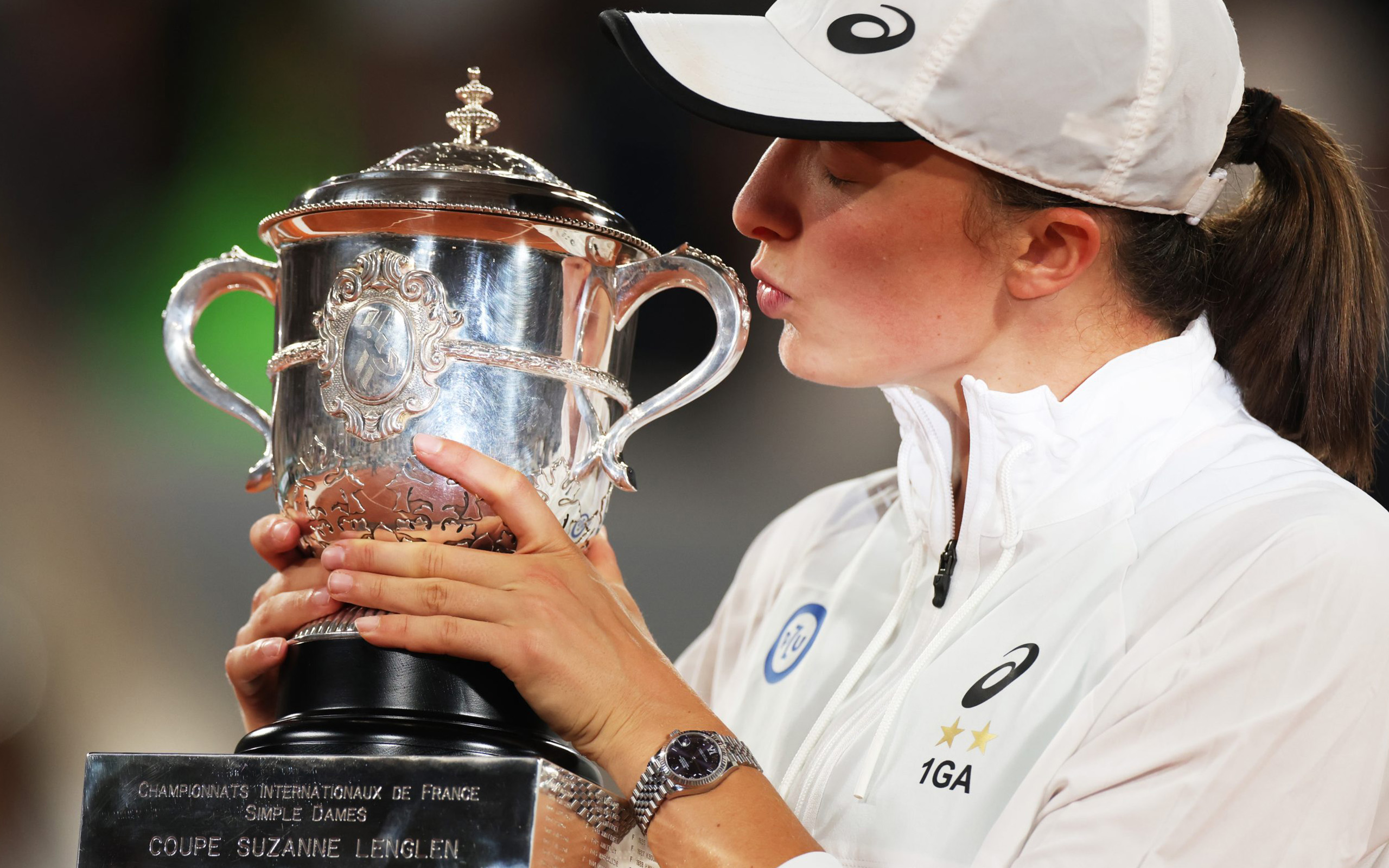 Iga Swiatek 050 French Open 2022, Roland Garros 2022, Puchar Iga Swiatek 050 French Open 2022, Roland Garros 2022, Puchar