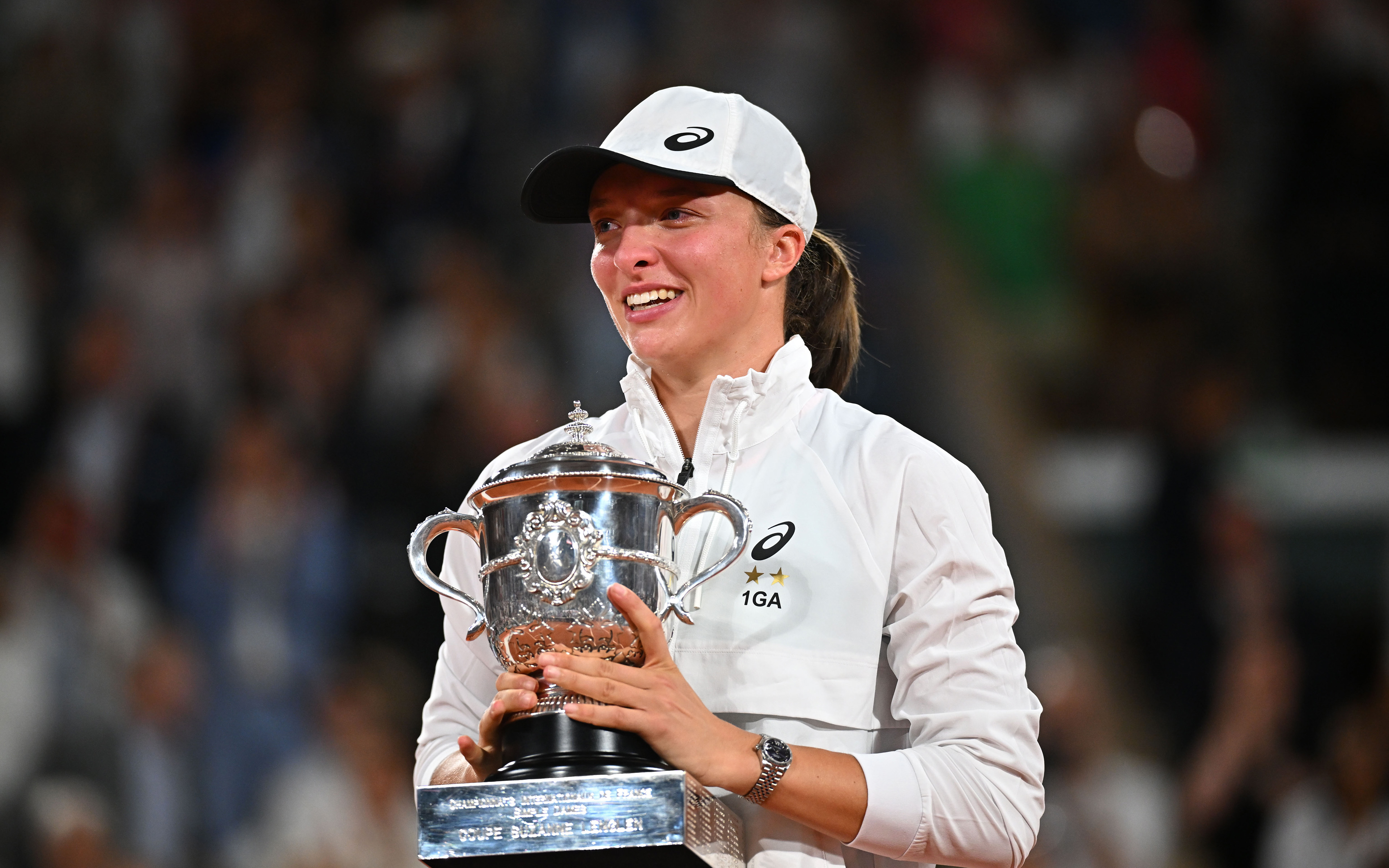 Iga Swiatek 052 French Open 2022, Roland Garros 2022, Puchar Iga Swiatek 052 French Open 2022, Roland Garros 2022, Puchar