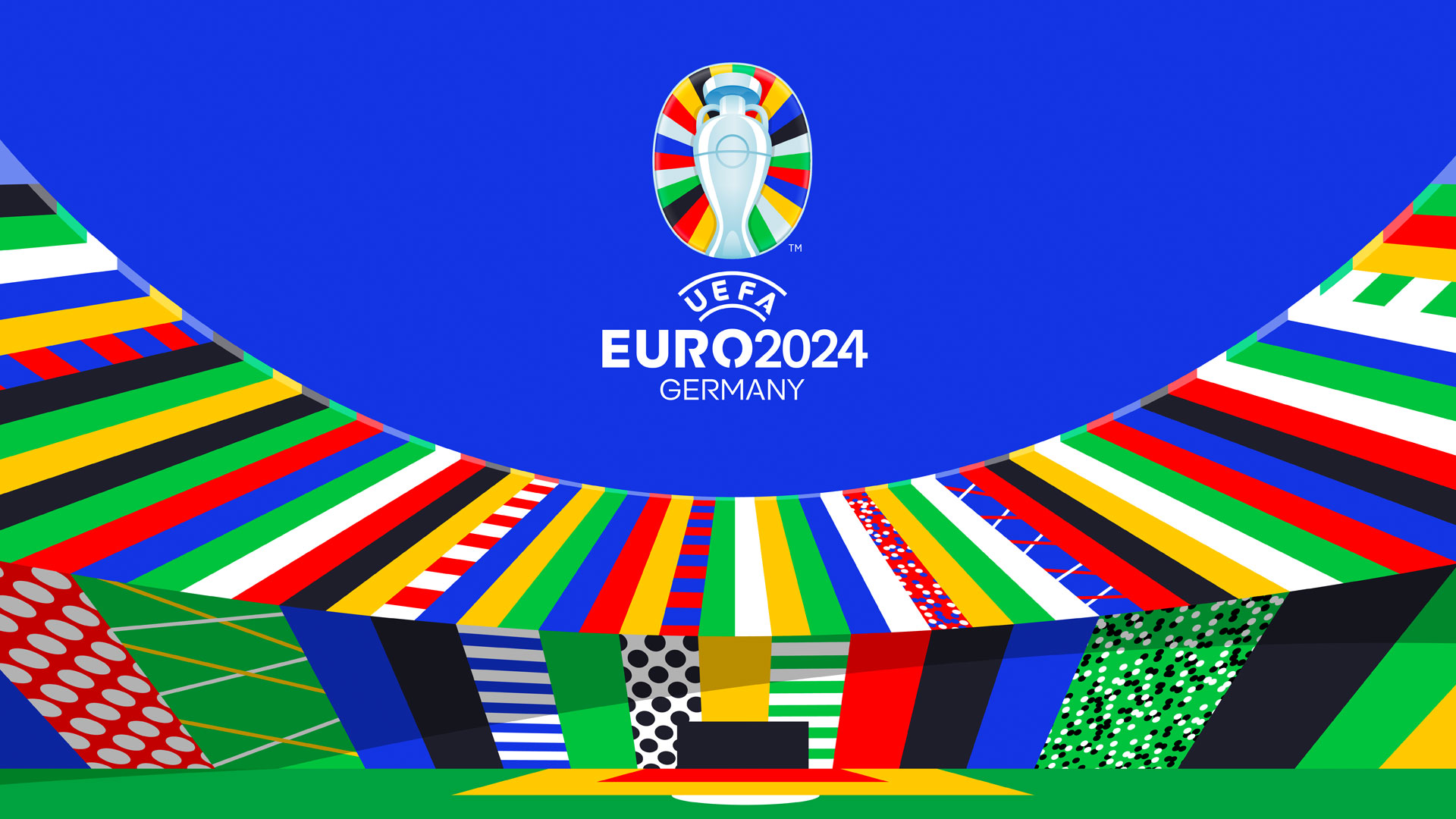 UEFA Euro 2024 003 Mistrzostwa Europy w pilce noznej, Logo, Flagi