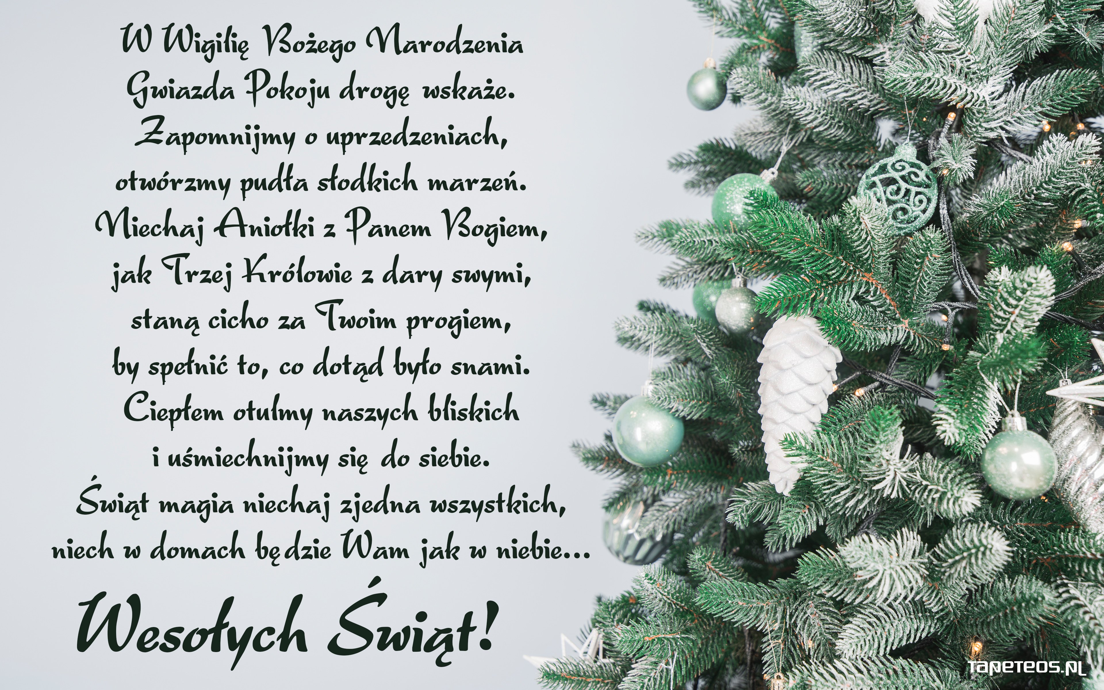 Na Szczęście Na Zdrowie Na To Boże Narodzenie Byście Byli Swieta, Boze Narodzenie, Christmas 2178 Choinka, Zyczenia Swiateczne, W