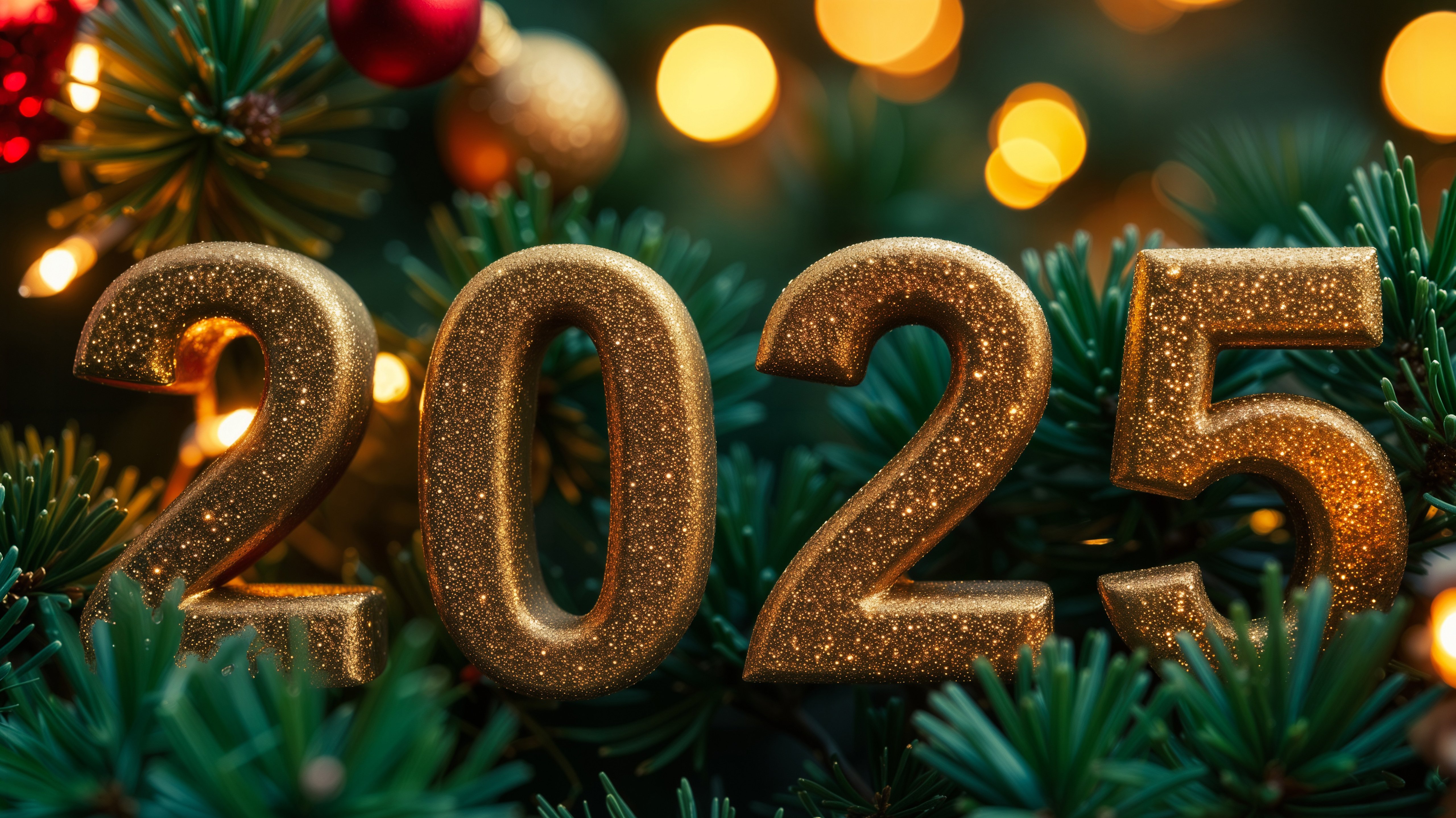 Sylwester, Nowy Rok, New Year 1313 2025, Swierk, Lampki