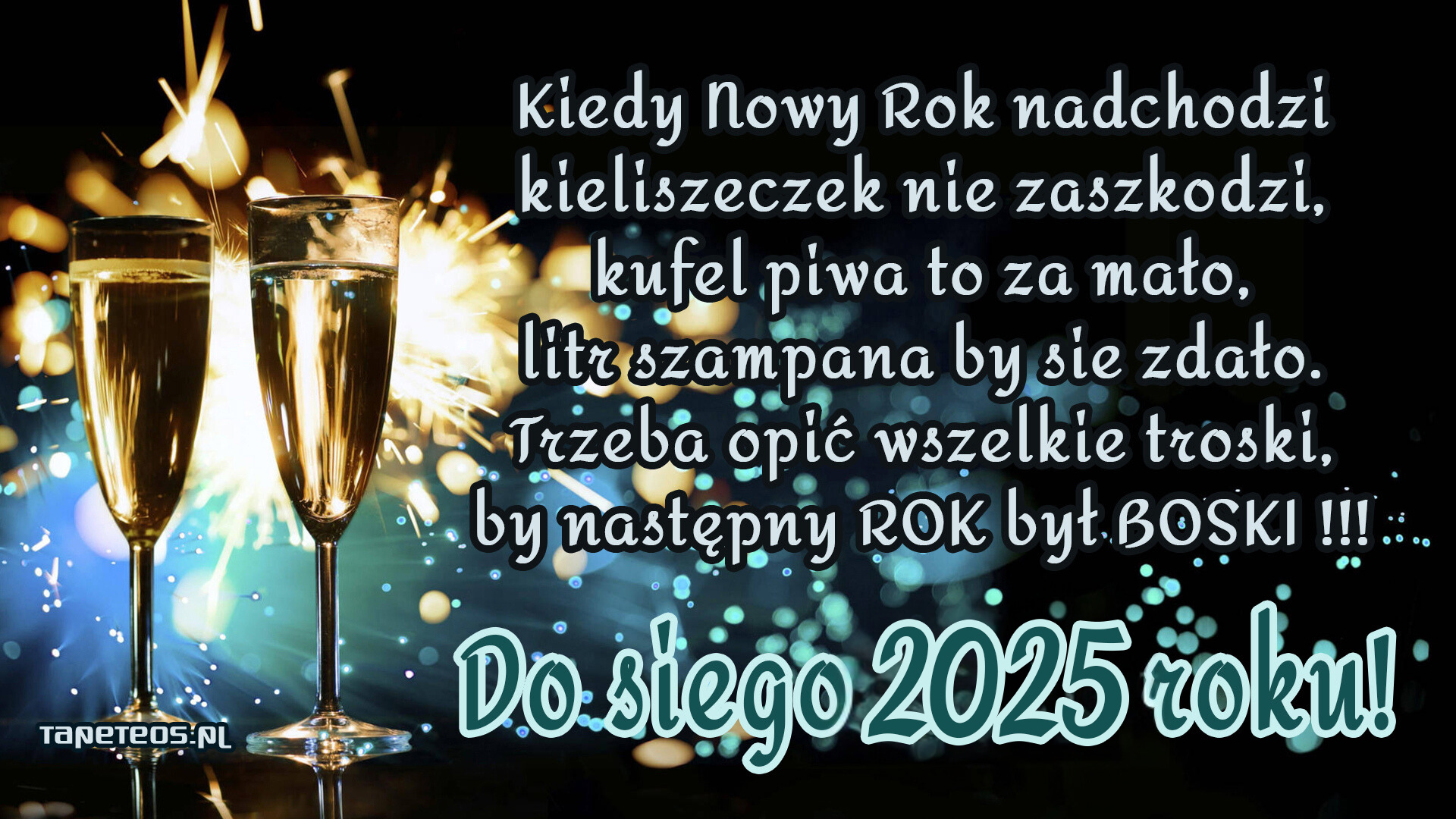 Sylwester, Nowy Rok, New Year 1324 Fajerwerki, Kieliszki Szampana, Zyczenia na Nowy 2025 Rok, Kiedy Nowy Rok Nadchodzi ...