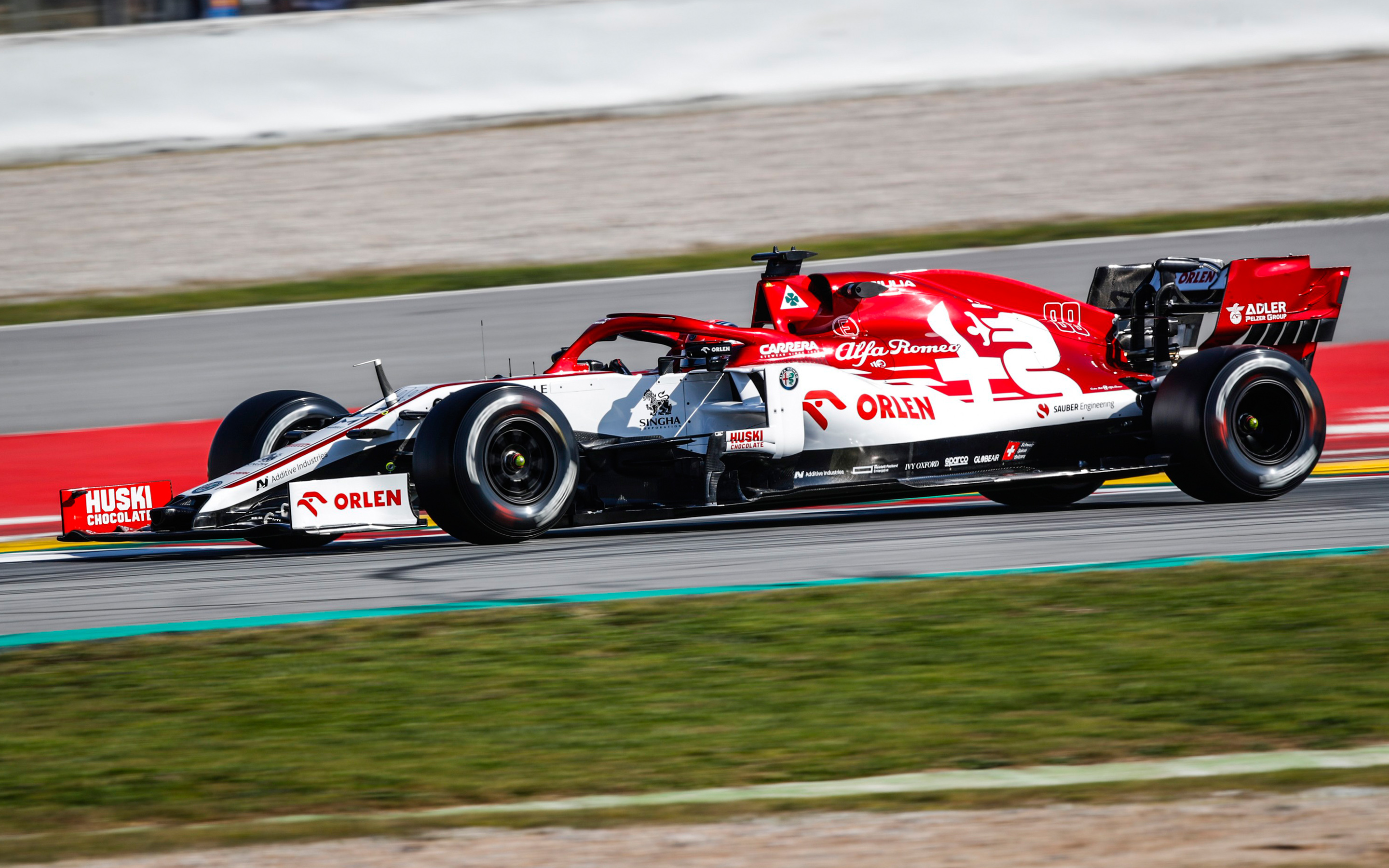 Formula 1, F1 265 Alfa Romeo Racing Orlen C39 2020 Robert Kubica, Circuit de Barcelona-Catalunya, Montmelo, Barcelona, Hiszpania Formula 1, F1 265 Alfa Romeo Racing Orlen C39 2020 Robert Kubica, Circuit de Barcelona-Catalunya, Montmelo, Barcelona, Hiszpania