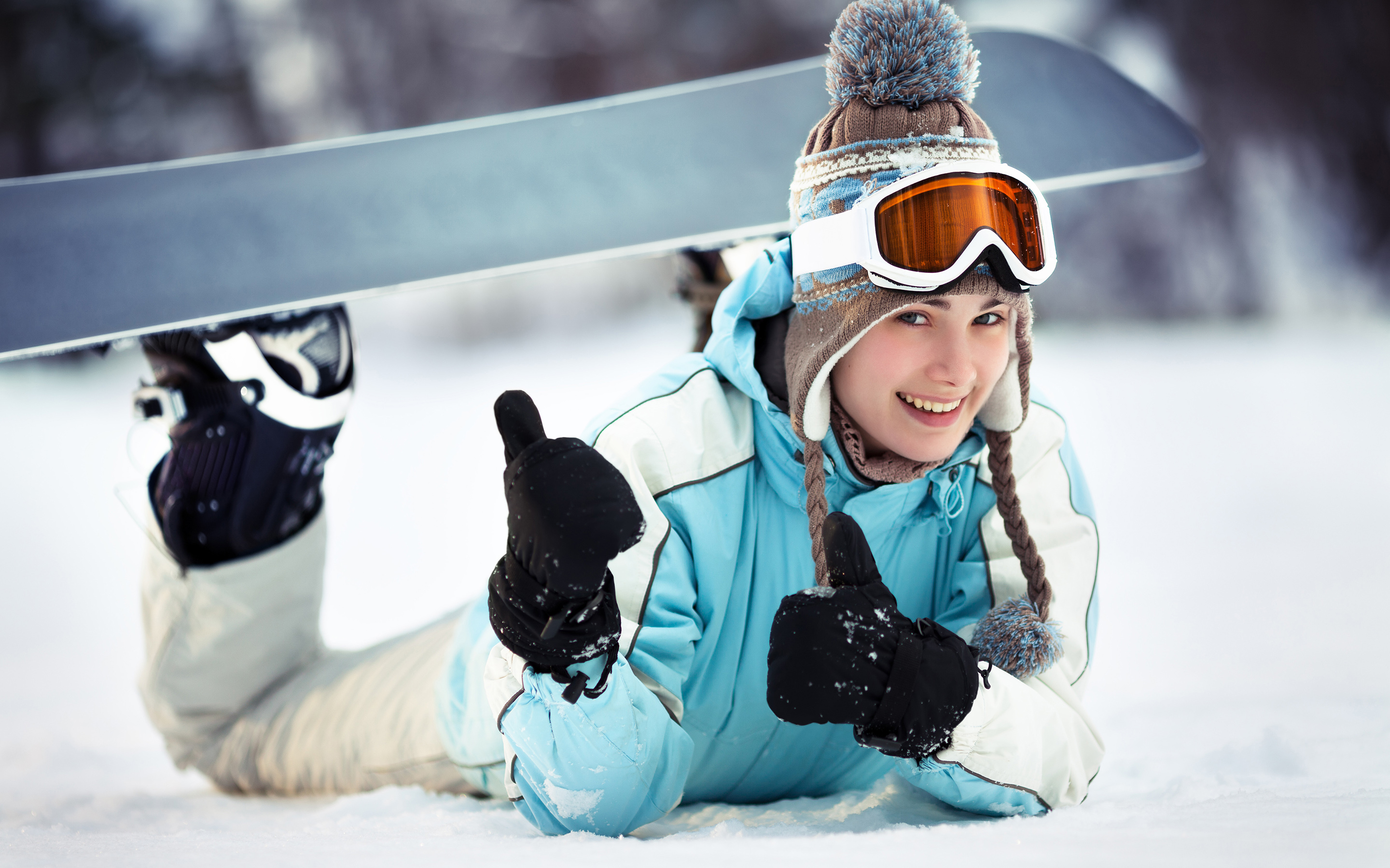 Snowboard 47 Dziewczynka, Deska Snowboardowa, Zima, Snieg