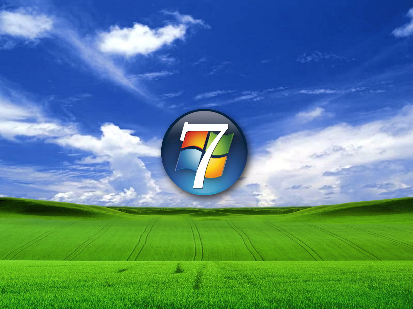природа Windows Vista трава поле Microsoft загрузить