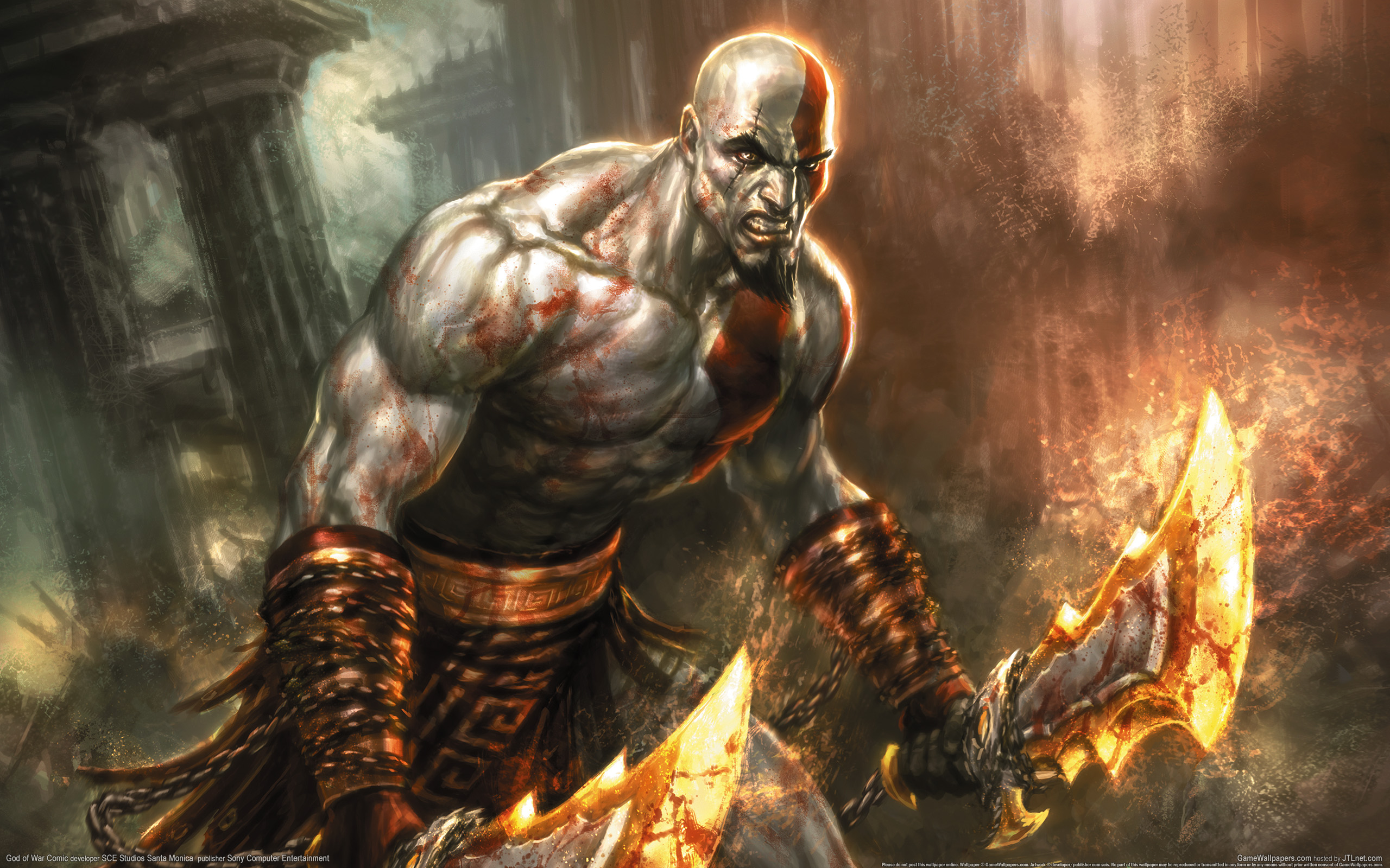 wallpaper god of war comic 01 2560x1600
