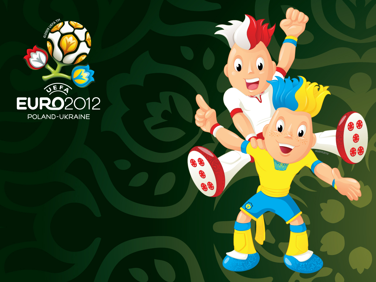 Logo uefa euro 2012 poland-ukraine бесплатно