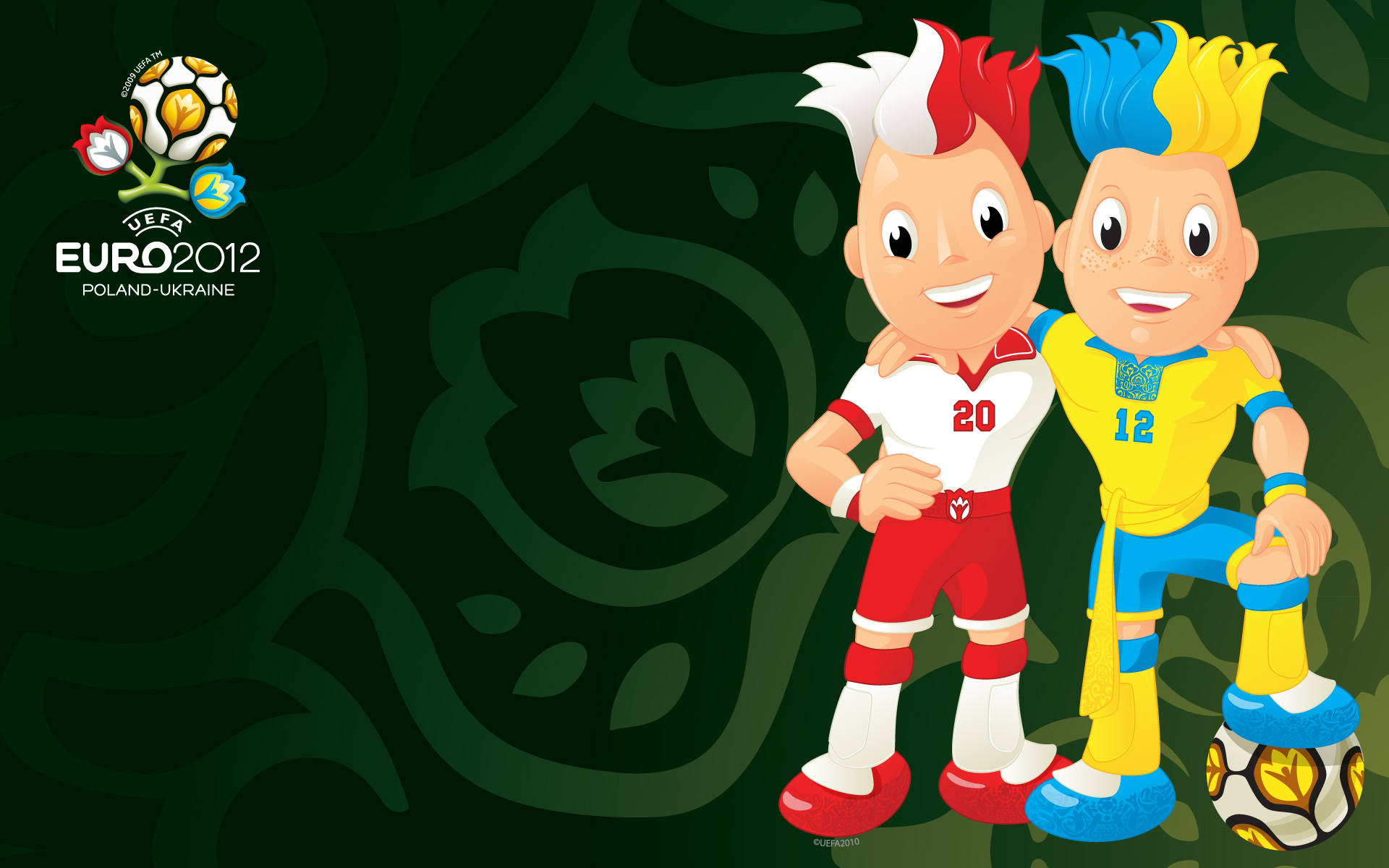 Logo uefa euro 2012 poland-ukraine бесплатно