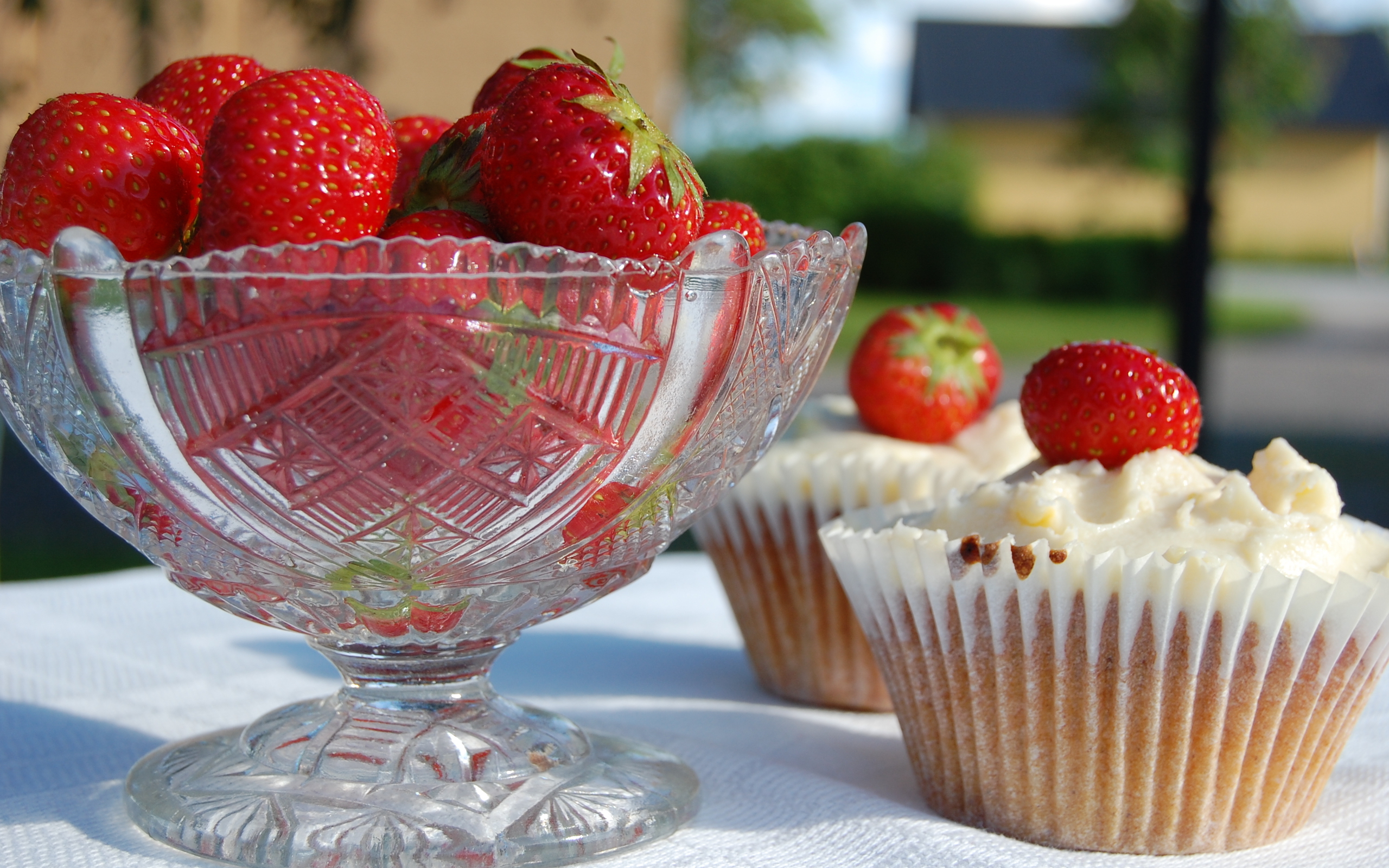 Babeczki, Muffinki 030 Truskawki