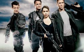 Terminator Genisys 022 Alex, John Connor, Sarah Connor, Kyle Reese