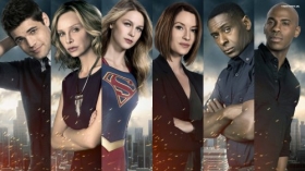 Supergirl 029 Winn Schott, Cat Grant, Kara Danvers, Alex Danvers, Hank Henshaw, James Olsen