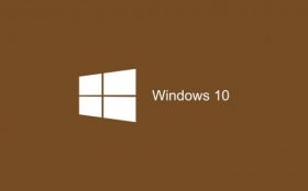 Windows 10 014 Brown, Logo, Logo