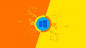 Windows 8 041 Logo, Orange, Yellow