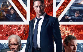 Londyn w ogniu, London Has Fallen 010 Angela Bassett, Gerard Butler, Morgan Freeman, Aaron Eckhart