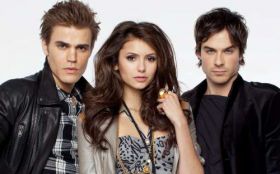 Pamietniki wampirow, The Vampire Diaries 021 Paul Wesley, Nina Dobrev, Ian Somerhalder