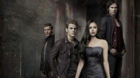 Pamietniki wampirow, The Vampire Diaries 039 Joseph Morgan, Paul Wesley, Nina Dobrev, Ian Somerhalder