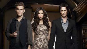 Pamietniki wampirow, The Vampire Diaries 052 Paul Wesley, Nina Dobrev, Ian Somerhalder