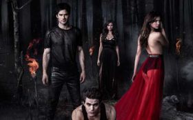 Pamietniki wampirow, The Vampire Diaries 065 Ian Somerhalder, Paul Wesley, Nina Dobrev