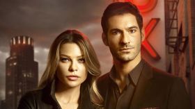 Lucyfer (2016-2020) Lucifer Serial TV 034 Sezon 4, 2019, Lauren German jako Chloe Decker, Tom Ellis jako Lucifer Morningstar