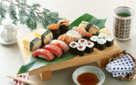 Sushi 055 Deska, Czajnik, Herbata, Sos, Ser