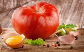 Pomidory, Warzywa 034 Jajko, Czosnek, Przyprawy