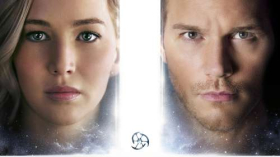 Passengers (2016) Pasazerowie 001 Jennifer Lawrence jako Aurora Lane, Chris Pratt jako Jim Preston